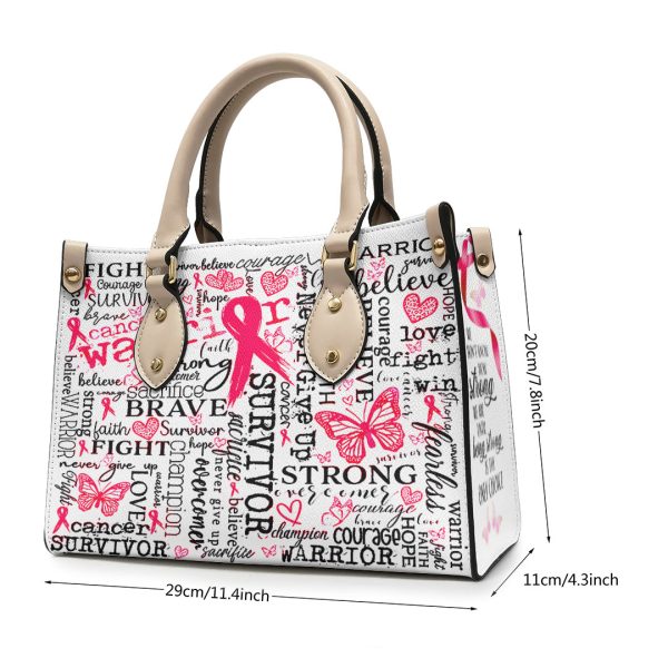 Breast Cancer Awareness Leather HandBag - HOATT 6590
