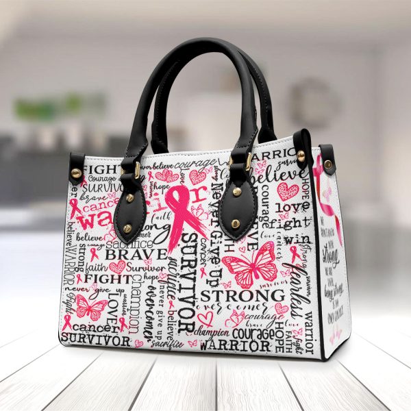 Breast Cancer Awareness Leather HandBag - HOATT 6590