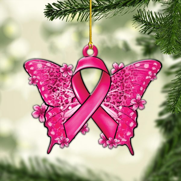 Breast Cancer Awareness Custom Shape 2-sided Acrylic Ornament – HOATT 6633