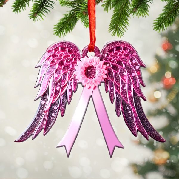 Breast Cancer Awareness Custom Shape 2-sided Acrylic Ornament – GNE 1775