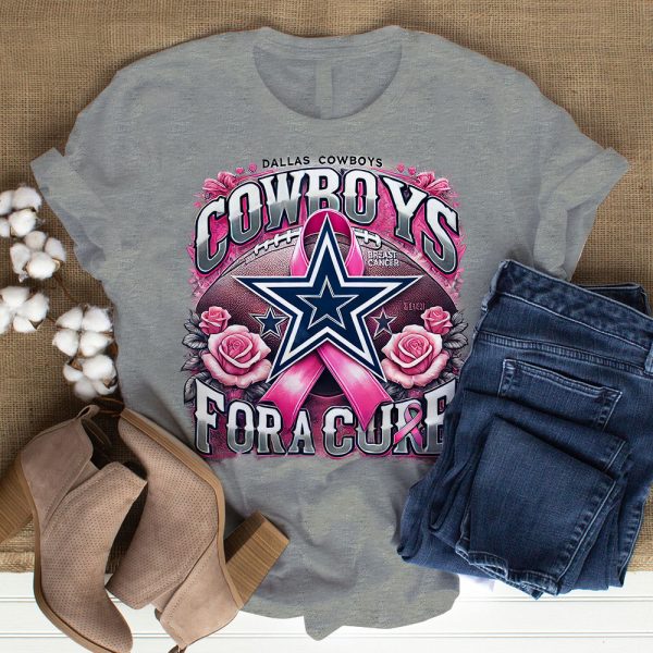 Breast Cancer Awareness x Dallas Cowboys 3D T-Shirt - GNE 1789