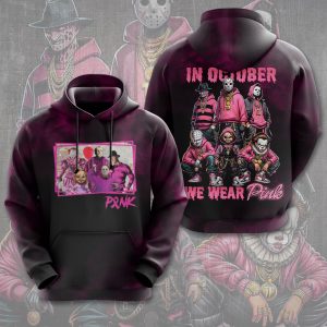 Breast Cancer Awareness x Horror Movies 3D Apparel - VANDH 3669
