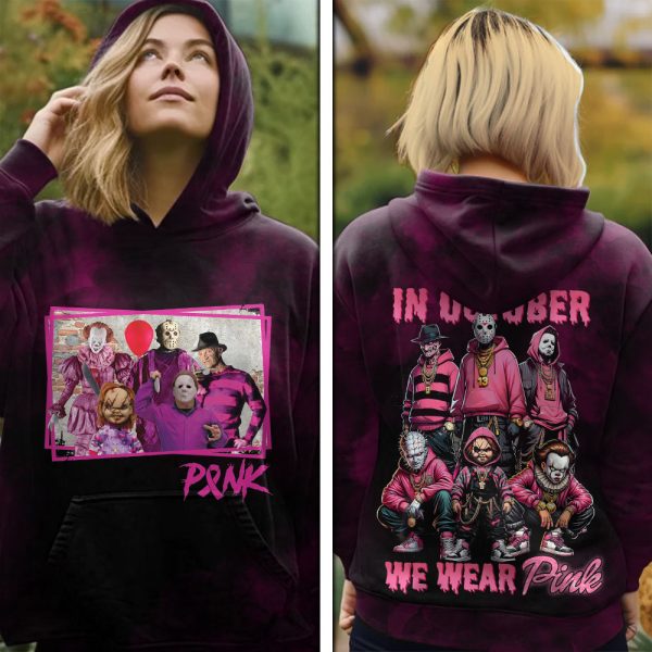 Breast Cancer Awareness x Horror Movies 3D Apparel - VANDH 3669