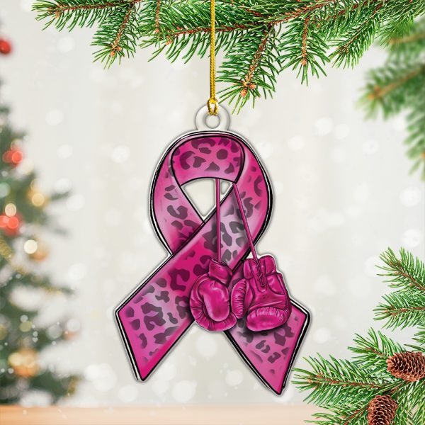 Breast Cancer Awareness Custom Shape Clear 1-sided Acrylic Ornament - HOATT 6715