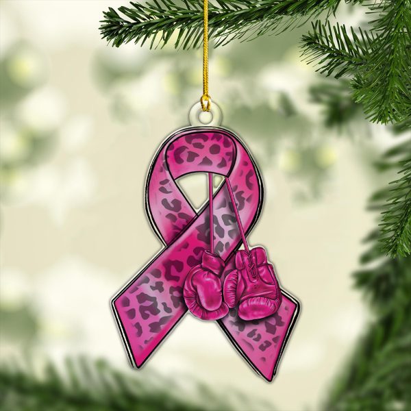 Breast Cancer Awareness Custom Shape Clear 1-sided Acrylic Ornament - HOATT 6715
