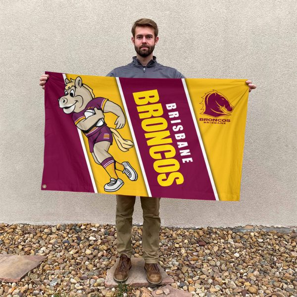Brisbane Broncos 3D House Flag - HOATT 6494
