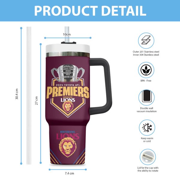 Personalized Brisbane Lions 40oz Stanley Tumbler - VANDH 3552