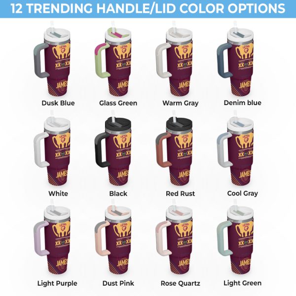 Personalized Brisbane Lions 40oz Stanley Tumbler - VANDH 3552