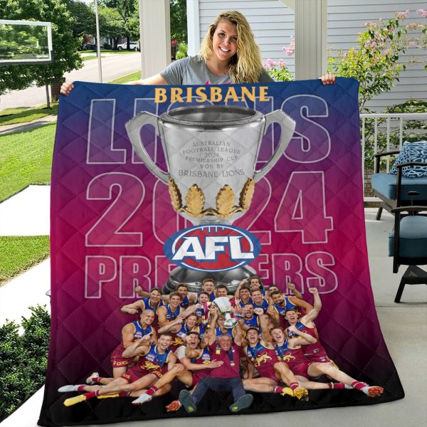 Brisbane Lions Quilt Blanket - HOATT 6874