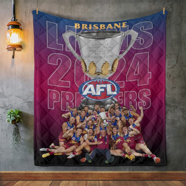 Brisbane Lions Quilt Blanket - HOATT 6874