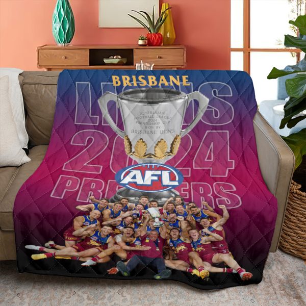 Brisbane Lions Quilt Blanket - HOATT 6874