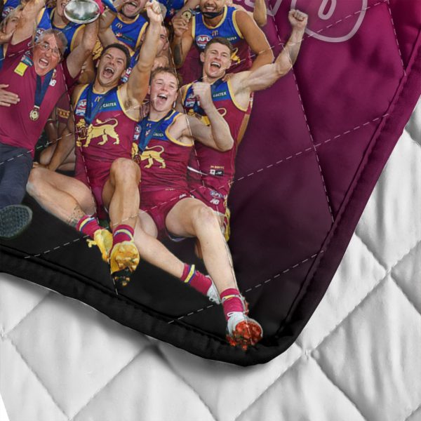 Brisbane Lions Quilt Blanket - HOATT 6874