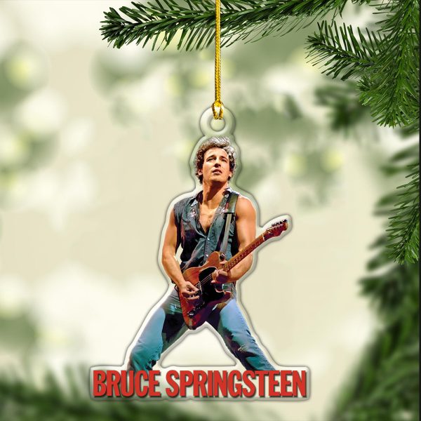 Bruce Springsteen Custom Shape Clear 1-sided Acrylic Ornament - HOATT 6788