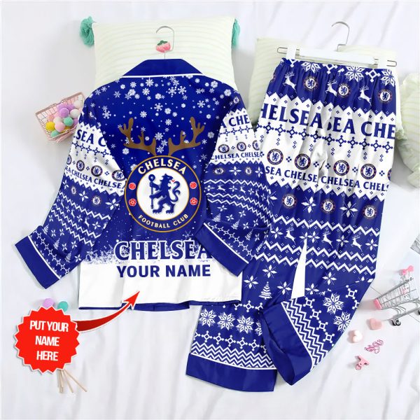 Personalized Chelsea FC Button Down Pajamas Set – TANTN 8848
