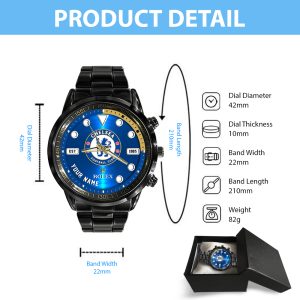 Personalized Chelsea FC x Rolex Black Stainless Steel Watch - MAITM 8462