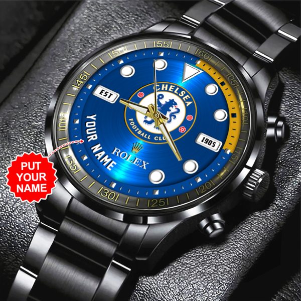 Personalized Chelsea FC x Rolex Black Stainless Steel Watch - MAITM 8462