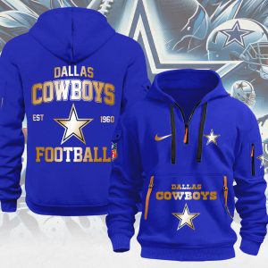 Dallas Cowboys 2D Quarter Zip Hoodie - MAITM 8563