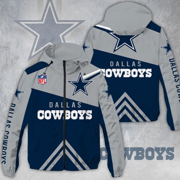 Dallas Cowboys 3D Windbreaker Jacket - MAITM 8451
