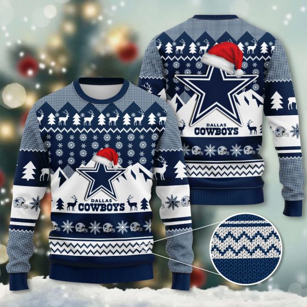 Dallas Cowboys 3D Ugly Sweater - VANDH 3802
