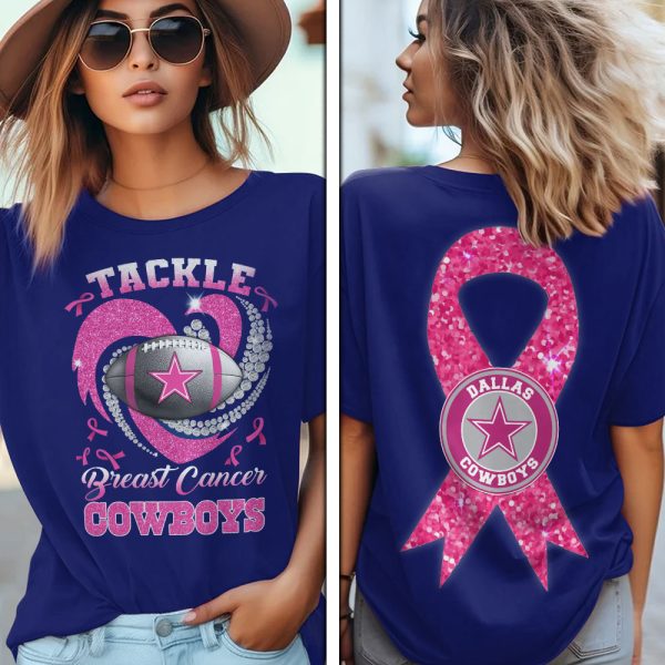 Breast Cancer Awareness x Dallas Cowboys 3D Apparel - VANDH 3655