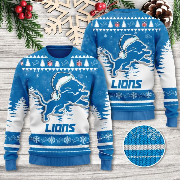 Detroit Lions 3D Ugly Sweater - TANTN 8839