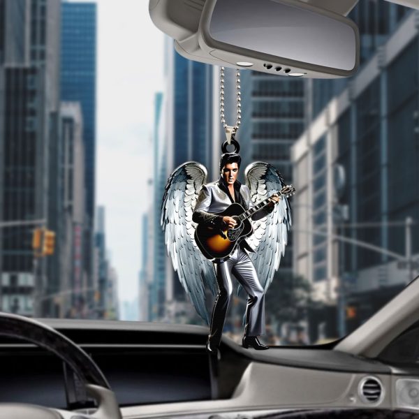 Elvis Presley Custom Shape 2-sided Acrylic Car Ornament - HOATT 6730