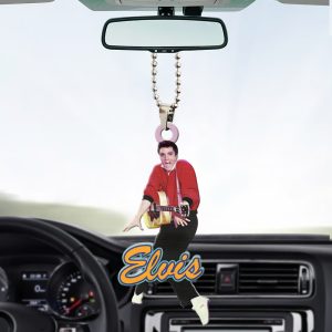 Elvis Presley Custom Shape 1-sided Acrylic Car Ornament - HOATT 6843