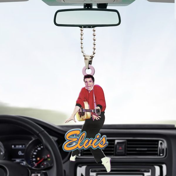 Elvis Presley Custom Shape 1-sided Acrylic Car Ornament - HOATT 6843