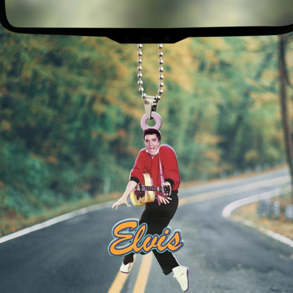 Elvis Presley Custom Shape 1-sided Acrylic Car Ornament - HOATT 6843
