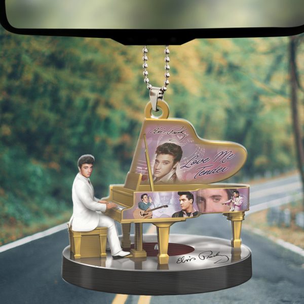 Elvis Presley Custom Shape 1-sided Acrylic Car Ornament - HOATT 6845