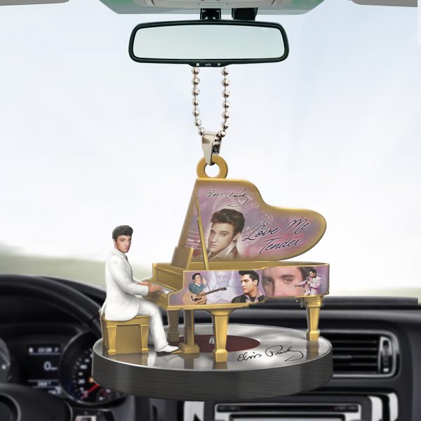 Elvis Presley Custom Shape 1-sided Acrylic Car Ornament - HOATT 6845