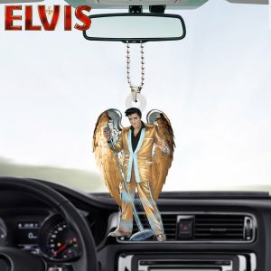 Elvis Presley Custom Shape 2-sided Acrylic Car Ornament - HOATT 6491