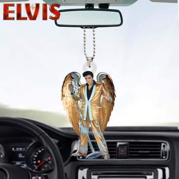 Elvis Presley Custom Shape 2-sided Acrylic Car Ornament - HOATT 6491