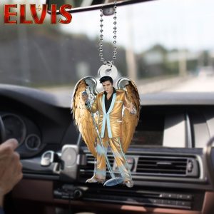 Elvis Presley Custom Shape 2-sided Acrylic Car Ornament - HOATT 6491