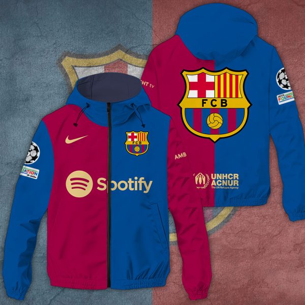 FC Barcelona 3D Windbreaker Jacket - TANTN 8749