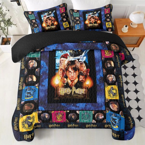Harry Potter Quilt Bedding Set - VANDH 3740