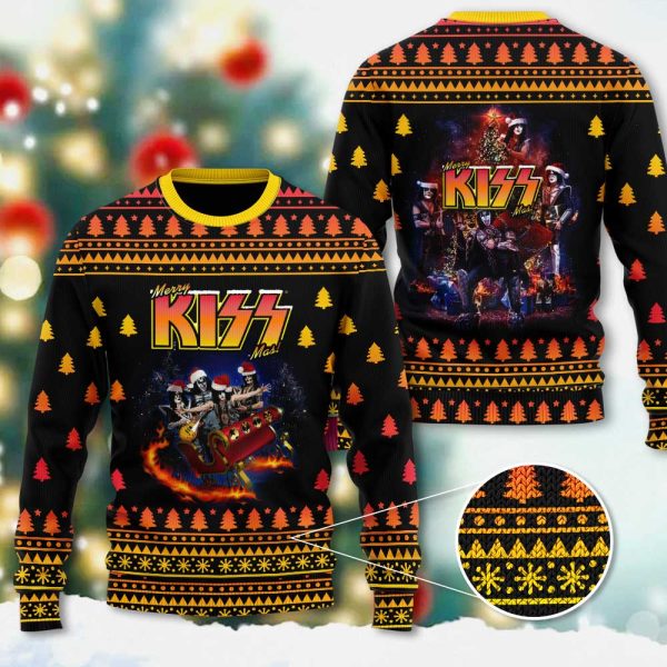 Kiss Band 3D Ugly Sweater - GNE 1861