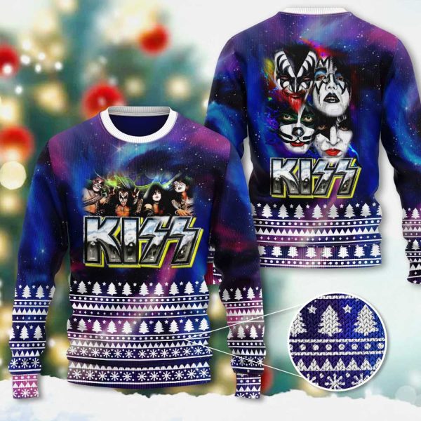 Kiss Band 3D Ugly Sweater - GNE 1862