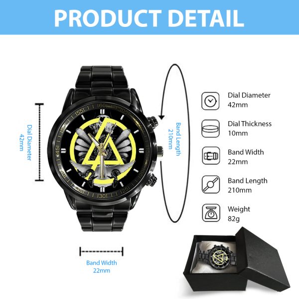 Linkin Park Black Stainless Steel Watch - GNE 1643