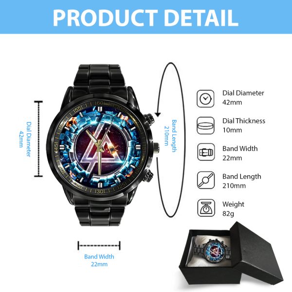 Linkin Park Black Stainless Steel Watch - GNE 1651
