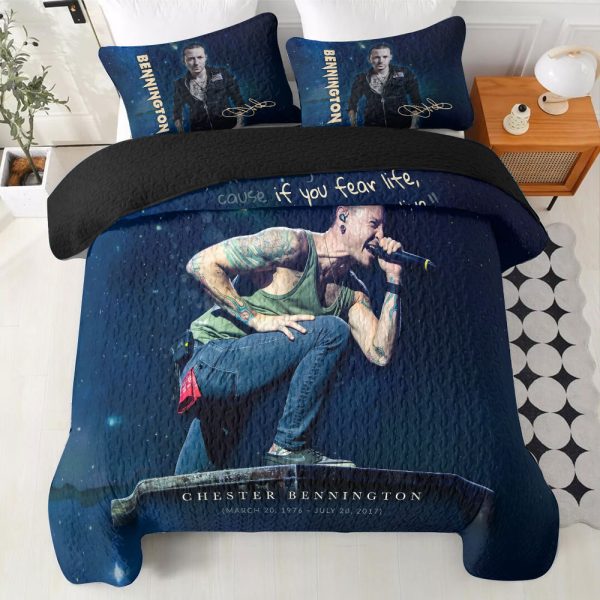 Linkin Park x Chester Bennington Quilt Bedding Set - HOATT 6853