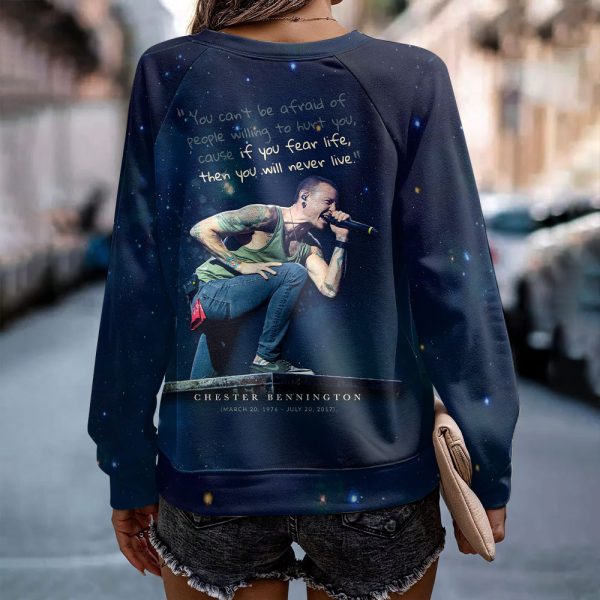 Linkin Park x Chester Bennington Round Neck Raglan Sleeve Sweatshirt – HOATT 6800