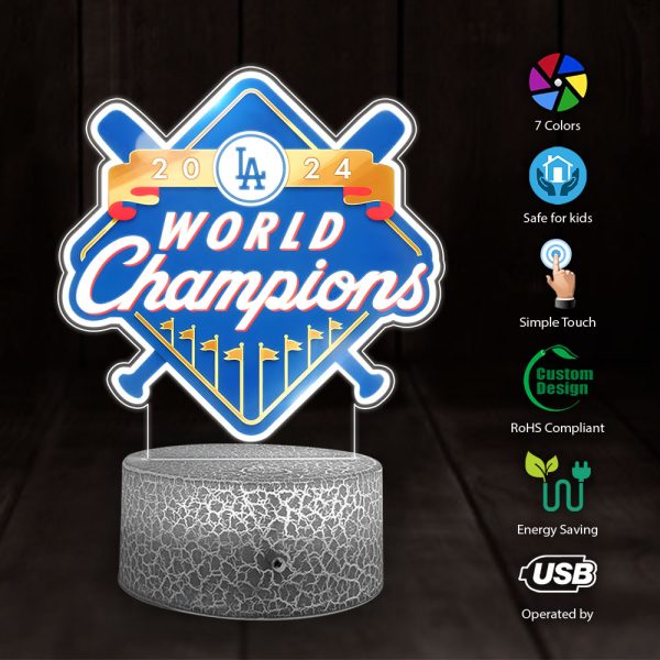 Los Angeles Dodgers Printed Night Light - TANTN 9078