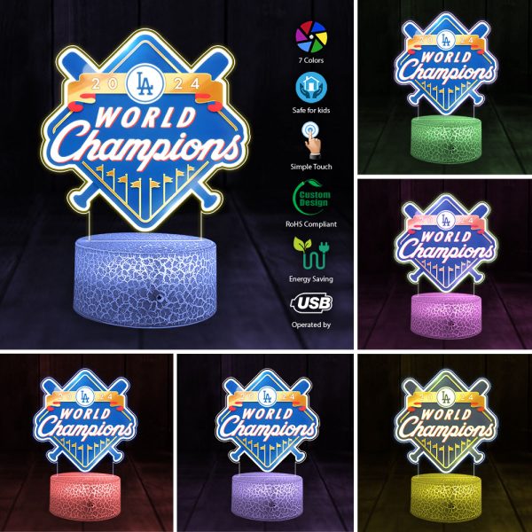 Los Angeles Dodgers Printed Night Light - TANTN 9078