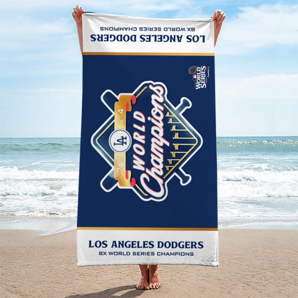 Los Angeles Dodgers Rectangle Beach Towel - TANTN 9064