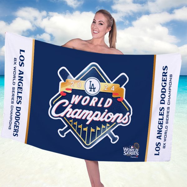 Los Angeles Dodgers Rectangle Beach Towel - TANTN 9064