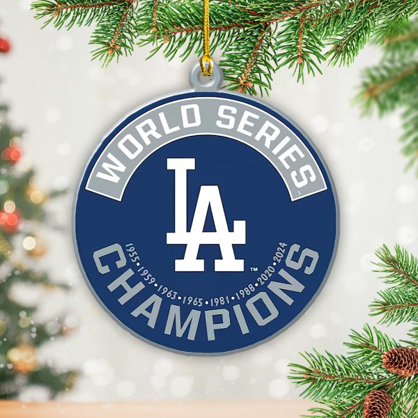 6PCS Los Angeles Dodgers Custom Shape 2-sided Acrylic Ornament – TANTN 9063