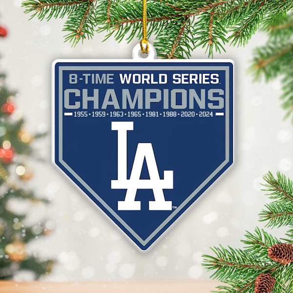 Los Angeles Dodgers Custom Shape 2-sided Acrylic Ornament – TANTN 9075.2