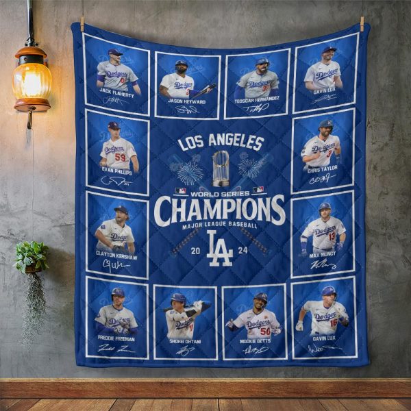 Los Angeles Dodgers Quilt Blanket - TANTN 9030