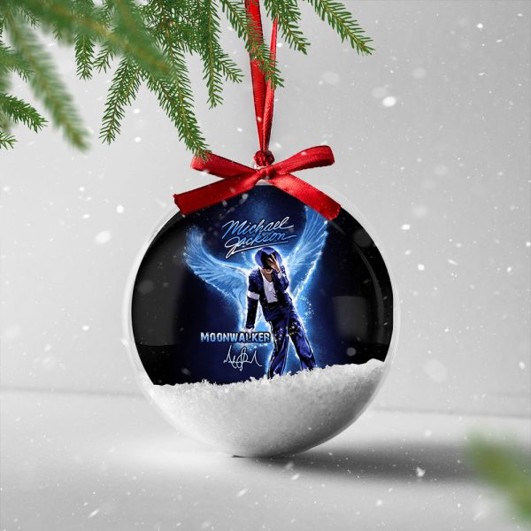 Michael Jackson Clear Christmas Bauble - HOATT 6824